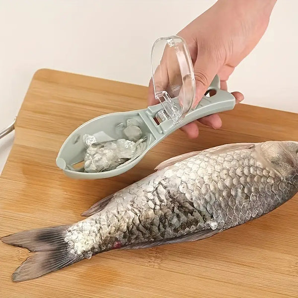 Fish Scale remover Scraper with Storage Box–Efficient,Quick,Durable Kitchen Tool