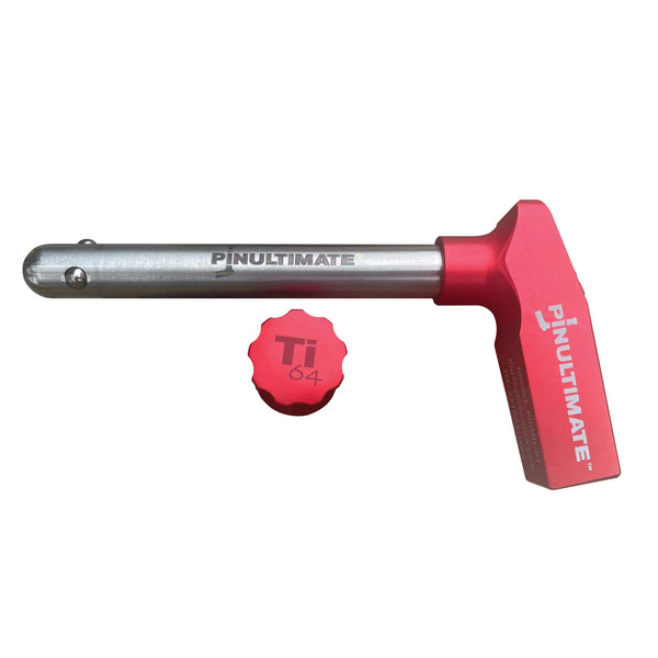 PinUltimate™ Titanium Titanium built hitch pin for class III, IV & V draw bars.