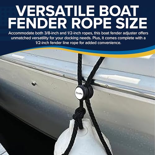 PHENDER PRO KnotBot Boat Fender Rope Adjuster (with Fender Rope)