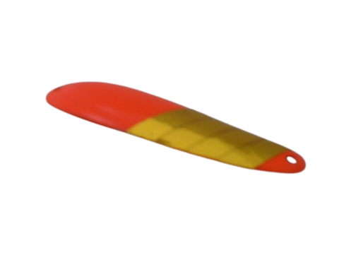 fishing SPOON orange/gold TROLLING WALLEYE SALMON RAINBOW TROUT LURE eye Detroit