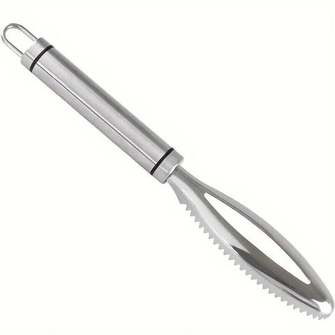 1pc Stainless Steel Fish Scaler - Perfect For Cleaning Fish & Scrapping Scale
