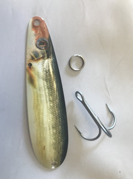 Copper Shad fishing spoon for trolling
