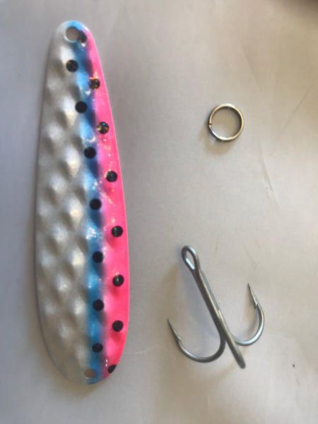 DIAM FISHING SPOON COPPER WITH RAINBOW FOR TROLLING
