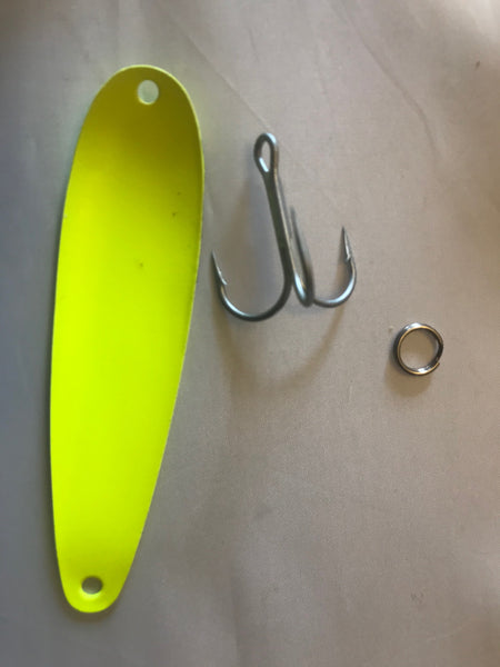 YELLOW FLASH FISHING SPOON FOR TROLLING
