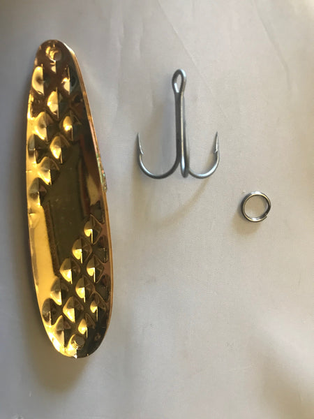 ORANGE FISHING SPOON FOR TROLLING